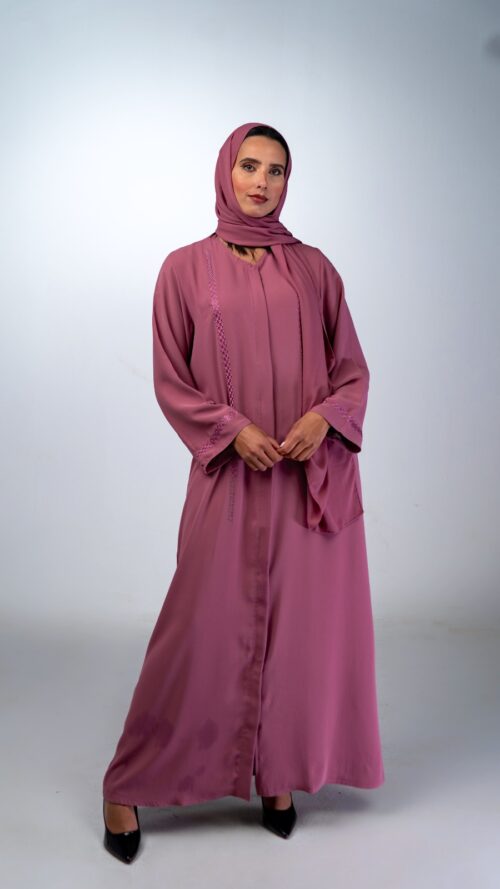 ABAYA KENZA - ROSE